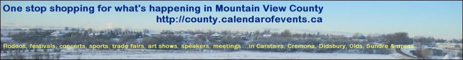Mountain View County Events Calendar